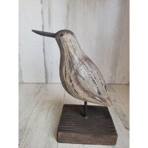Wooden bird neutral unique home decor seagull